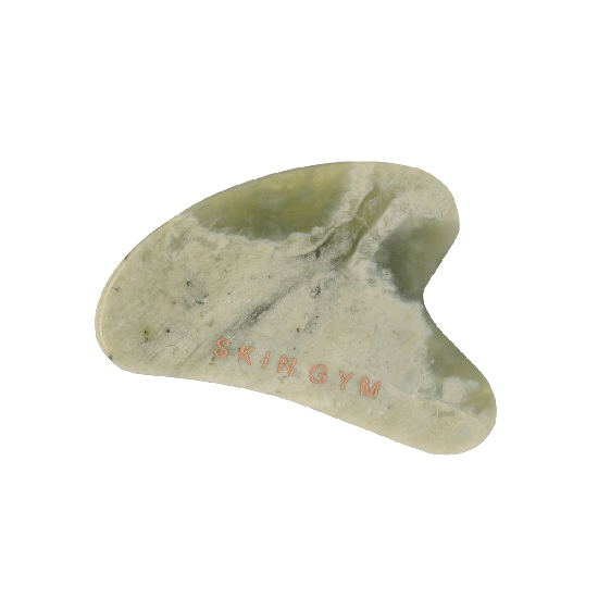 Скребок гуа-ша из натурального нефрита в форме сердца Skin Gym Jade Sculpty Heart Gua Sha Tool