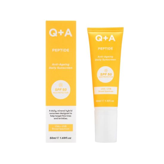 Антивіковий сонцезахисний крем для обличчя Q+A Peptide Anti-Ageing Daily Sunscreen