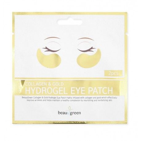 Гідрогелеві патчі середнього розміру Beauugreen Collagen ＆ Gold Hydrogel Eye patch