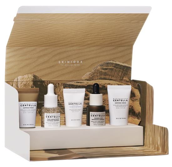 Набор средств-миниатюр с экстрактом центеллы SKIN1004 Madagascar 1004Day Signature Mini-Set