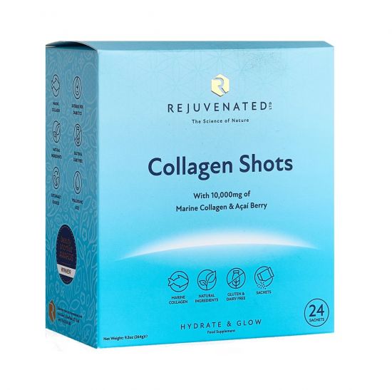 Питний Колаген для красивої шкіри з Ягодами Асаї Rejuvenated Collagen Shots 24 Саше x 11 г
