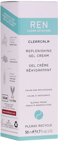 Восстанавливающий гель-крем REN Clearcalm Replenishing Gel Cream