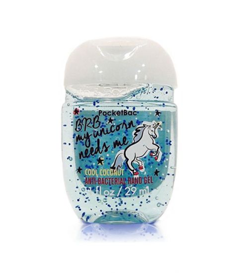 Антибактериальный гель для рук Bath & Body Works PocketBac BRB My Unicorn Needs Me (Cool Coconut)