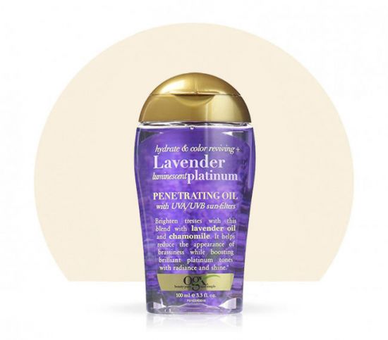 Масло для волос OGX Hydrate & Color Reviving + Lavender Luminescent Platinum Penetrating Oil
