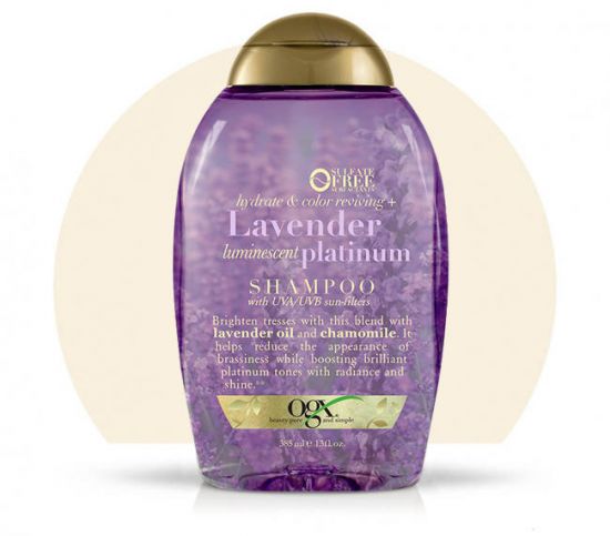 Шампунь для окрашенных волос на основе лавандового масла OGX Lavender Platinum Shampoo